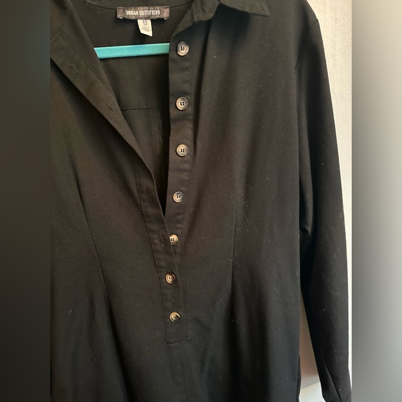 Urban Outfitters Long Sleeve Romper, Black, X-Small - Picture 2 of 4